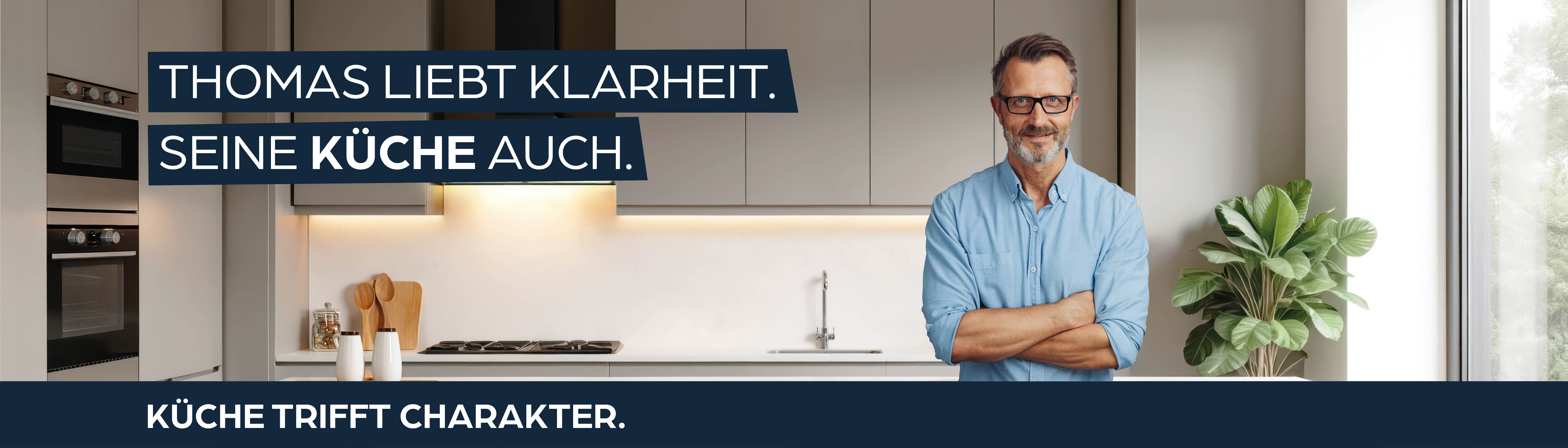 kitchen, modern, graue schränke, unterbau-beleuchtung, pflanze