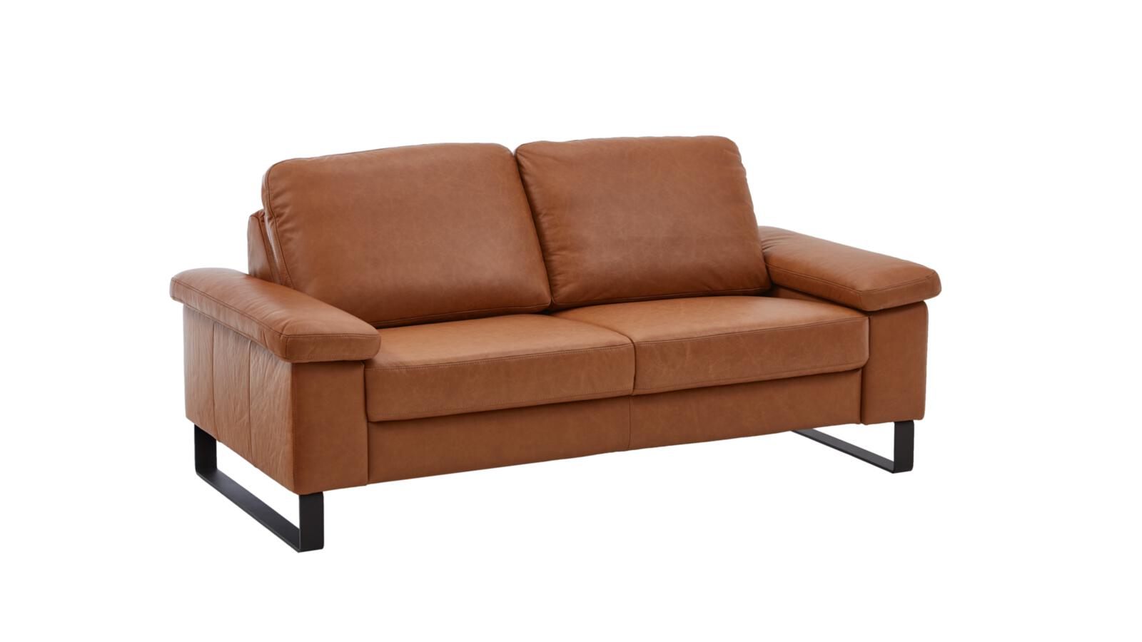 Sofa 2,5-sitzig COAST PREMIUM in Leder Vicenza cognac