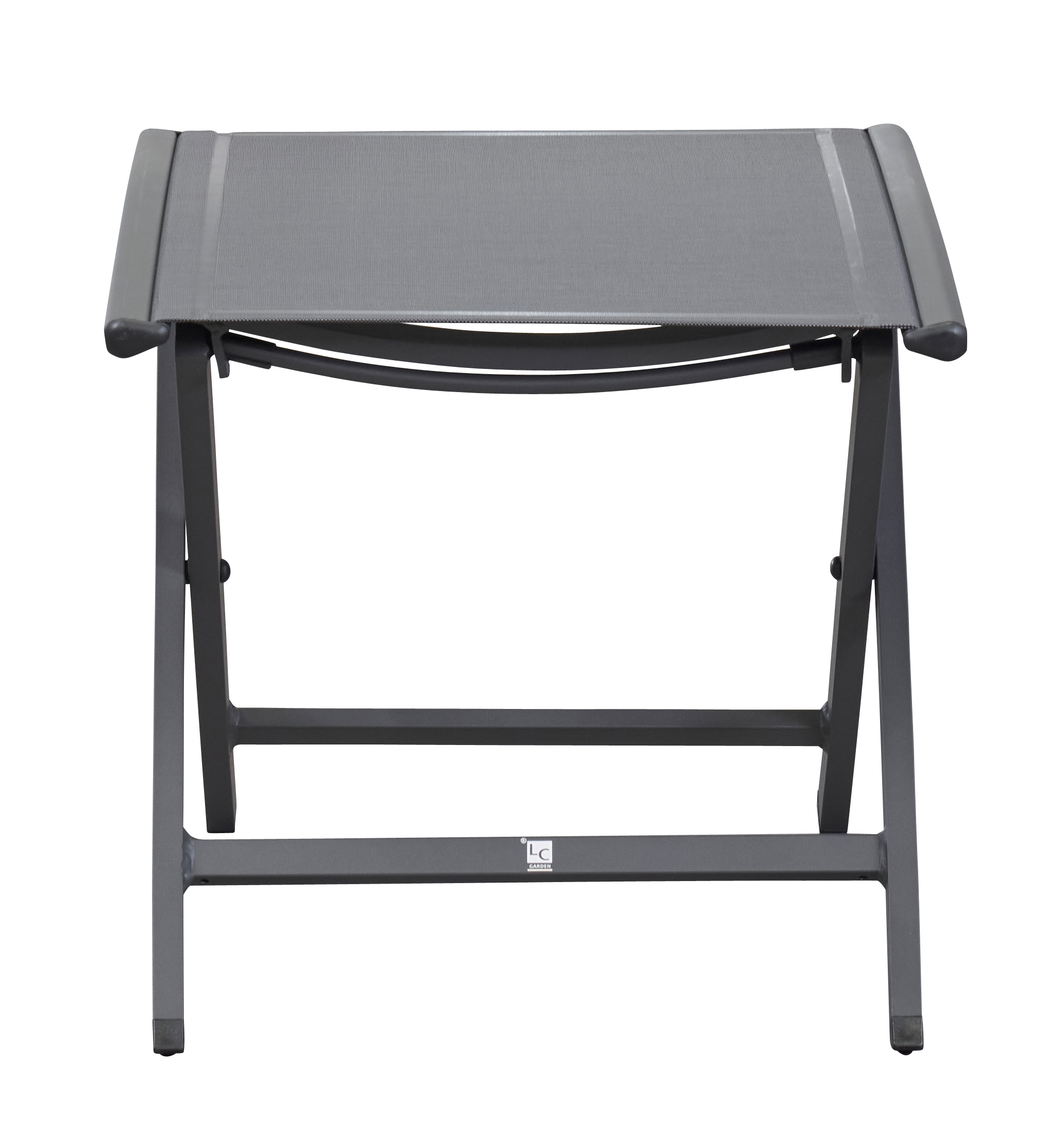 L.C. Wholesaler Klapp-Hocker UNICAMO in Textilene anthrazit, Moebel, Tabelle, Kaffeetisch, Schreibtisch, Stuhl