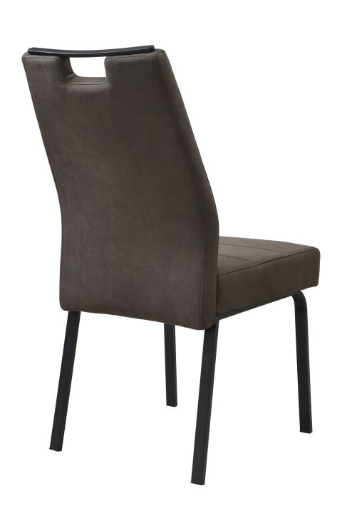 Hela Stuhl ELVAS I S ca. B48 H97 T68 cm in Stoff Vintage Cowboy, Stuhl, Esszimmerstuhl, Kunstleder, Braun, Stoffimitat