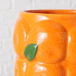 Boltze Vase Orange H:26,5cm ORANGE in Steingut orange