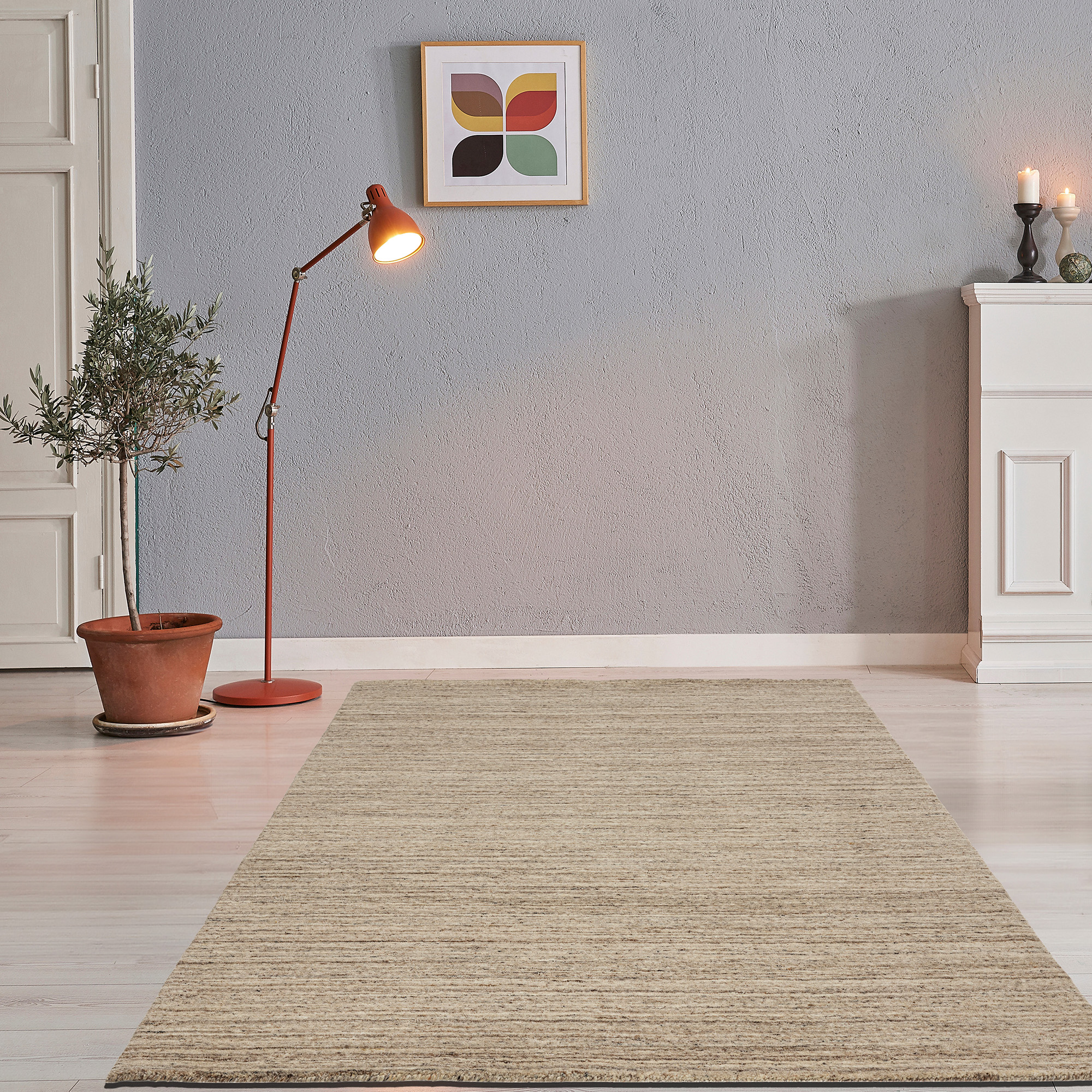 Theo Keller Handwebteppich PURE 70x140 in ca. 70 x 140 cm