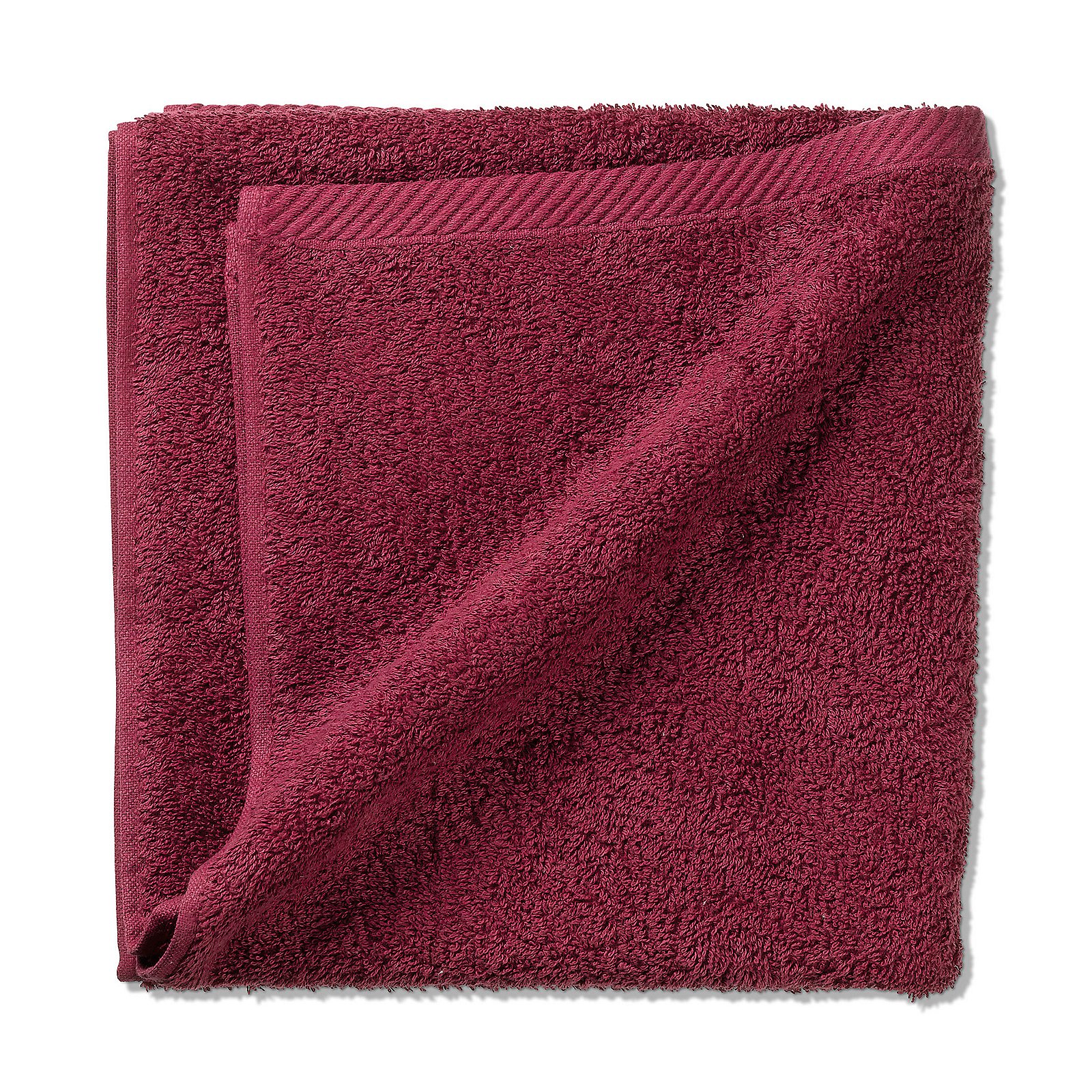 Kela Handtuch LADESSA in Farbe Himbeerrot, Badetuch, Handtuch, Baumwolle, Bordeaux, gefaltet