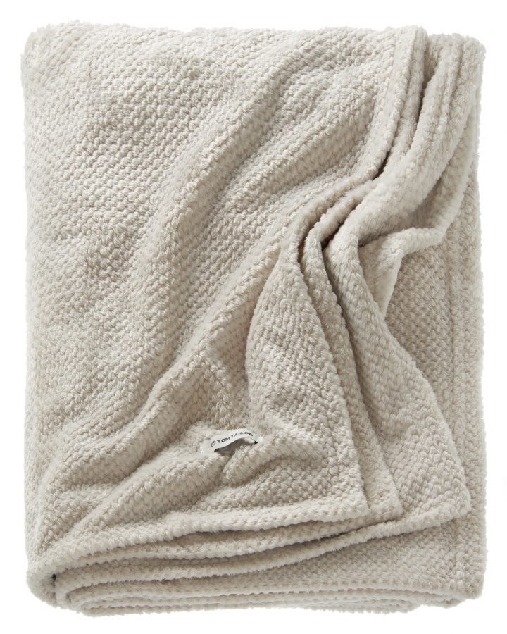 Tom Tailor Plaid T-Structure 140x190cm 75422 ca. 140x190cm in silber