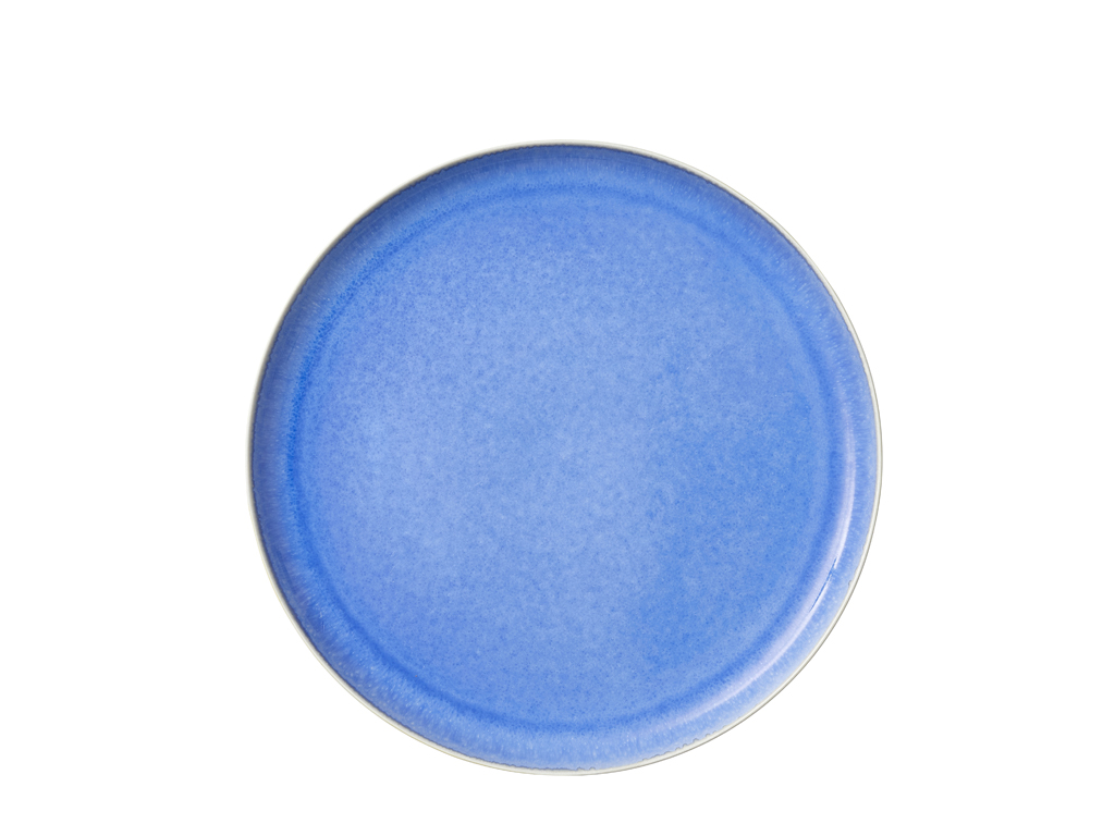F&H Speiseteller STUDIO ROUND NORTH in Farbe Matte white/Shiny river