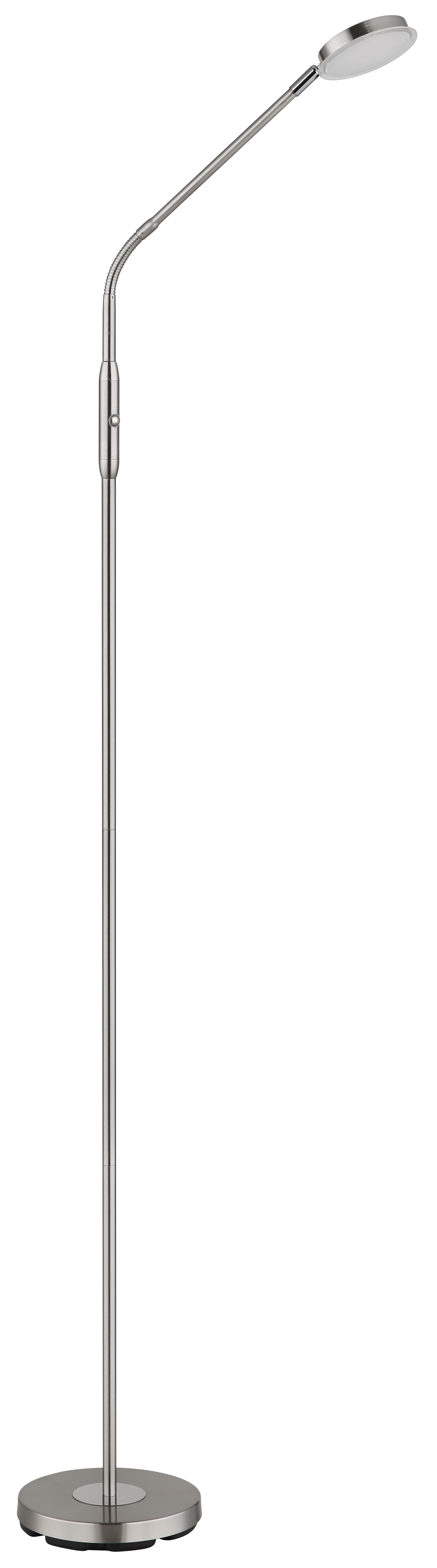 LED-Stehleuchte in Fb. Nickel Matt, Stehleuchte, Tischlampe, LED, Standleuchte, Nickel