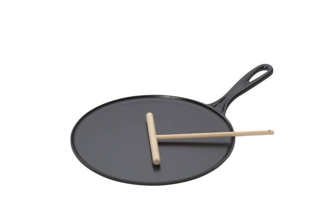 Le Creuset Crepespfanne Ø ca. 27cm Schwarz