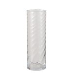 Boltze Vase Bila in Farbe Glas klar klar