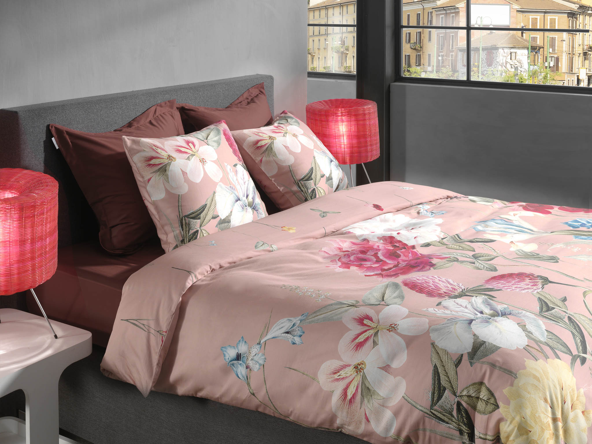 Heckettlane Bettwäsche ca. 155x220cm in Farbe Pink