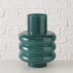 Boltze Vase Ribbo in Farbe Glas lackiert dunkelgrün