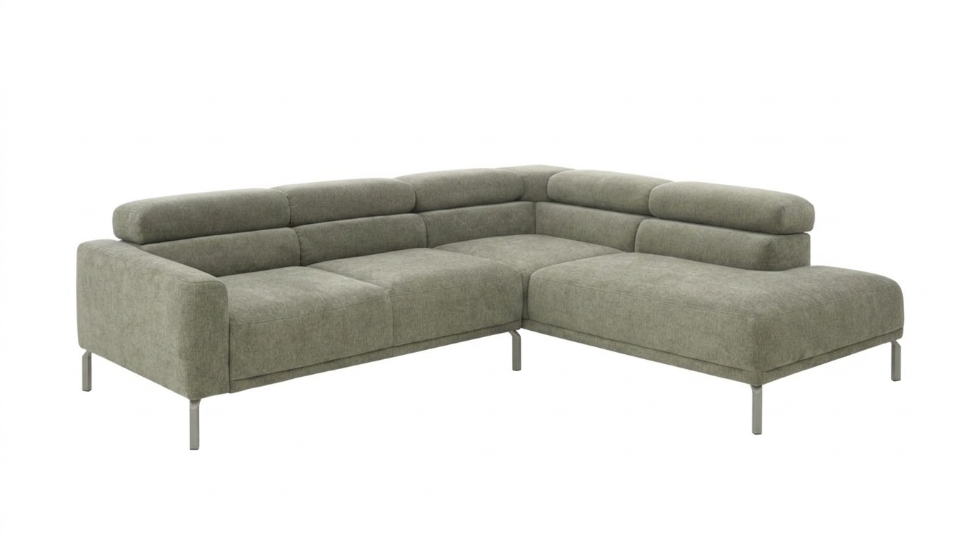 Roomio Polsterecke NO. 4106 ca. 267x219cm in Stoff Famous turtle, Ecksofa, Sofalandschaft, Sofa-Landschaft, Sessel, Sofamodul