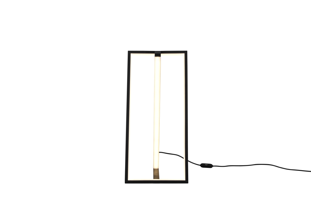 Trio LED-Tischleuchte EDGE 1-flammig in Farbe schwarz matt, Kunststoff schwarz