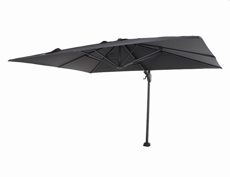 Gautzsch Ampelschirm SUNSET N+ ca. 350x260cm in Farbe anthrazit, Schirm, Garten, Sonnenschirm, Stahlgestell, Schwarz