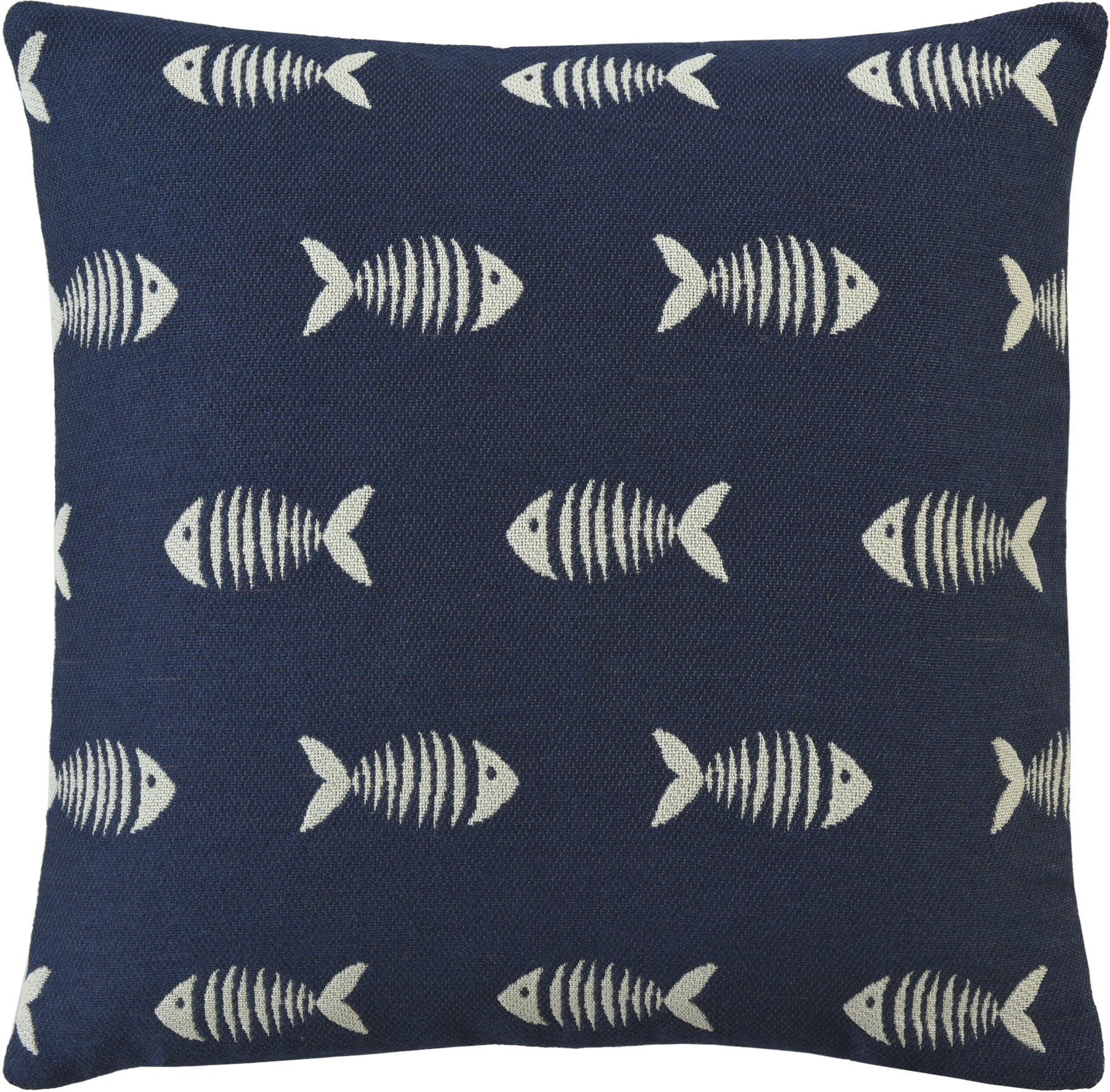 Sander Kissenhülle SKINNY ca. 50 x 50cm in Farbe blue, Kissen, Dekoration für Zuhause, Fische, Leben im Meer