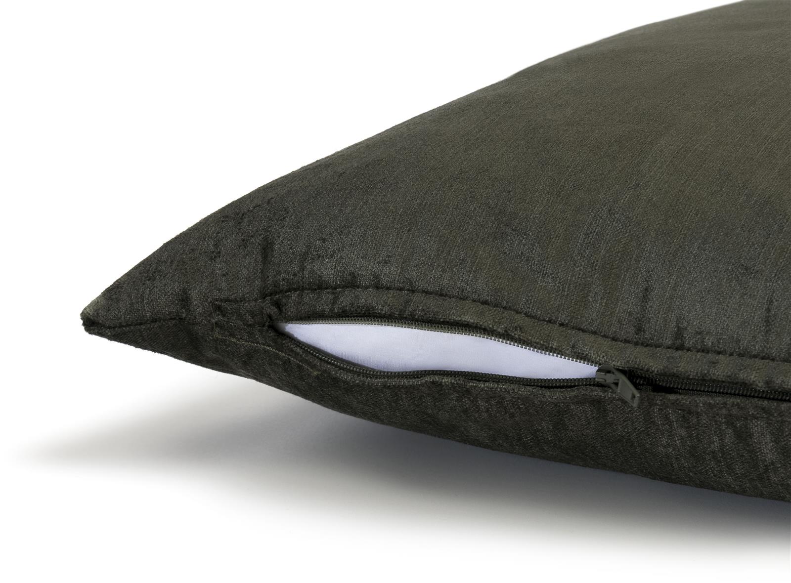 Coco Maison Kissen BEAUTIQ-CLASS ca. B45 T45 cm in Stoff olive