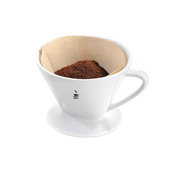 GEFU Kaffeefilter SANDRO in Farbe weiß, Kaffeefilter, Kaffeekanne, Kaffeewinkel, Papierfilter, Filterkaffee