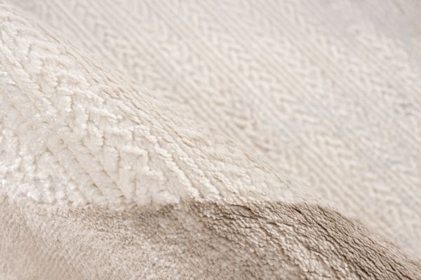 Webteppich NANCY ca. 160x230cm in Farbe beige, beige, Stoff, Textur, weich, Tuch