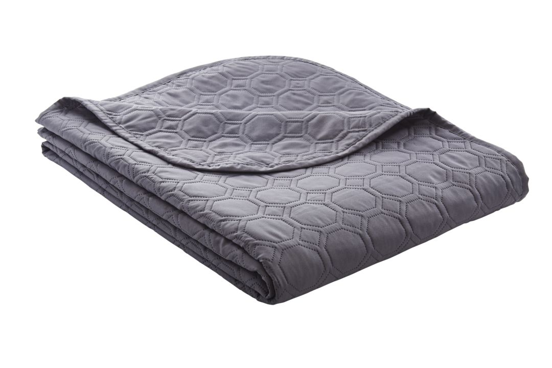 Ibena Tagesdecke NANCY 220x250cm in Farbe anthrazit