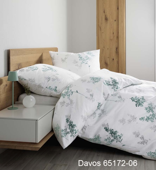 Janine Design Bettwäsche DAVOS ca. 155x220cm in Farbe jadegrün