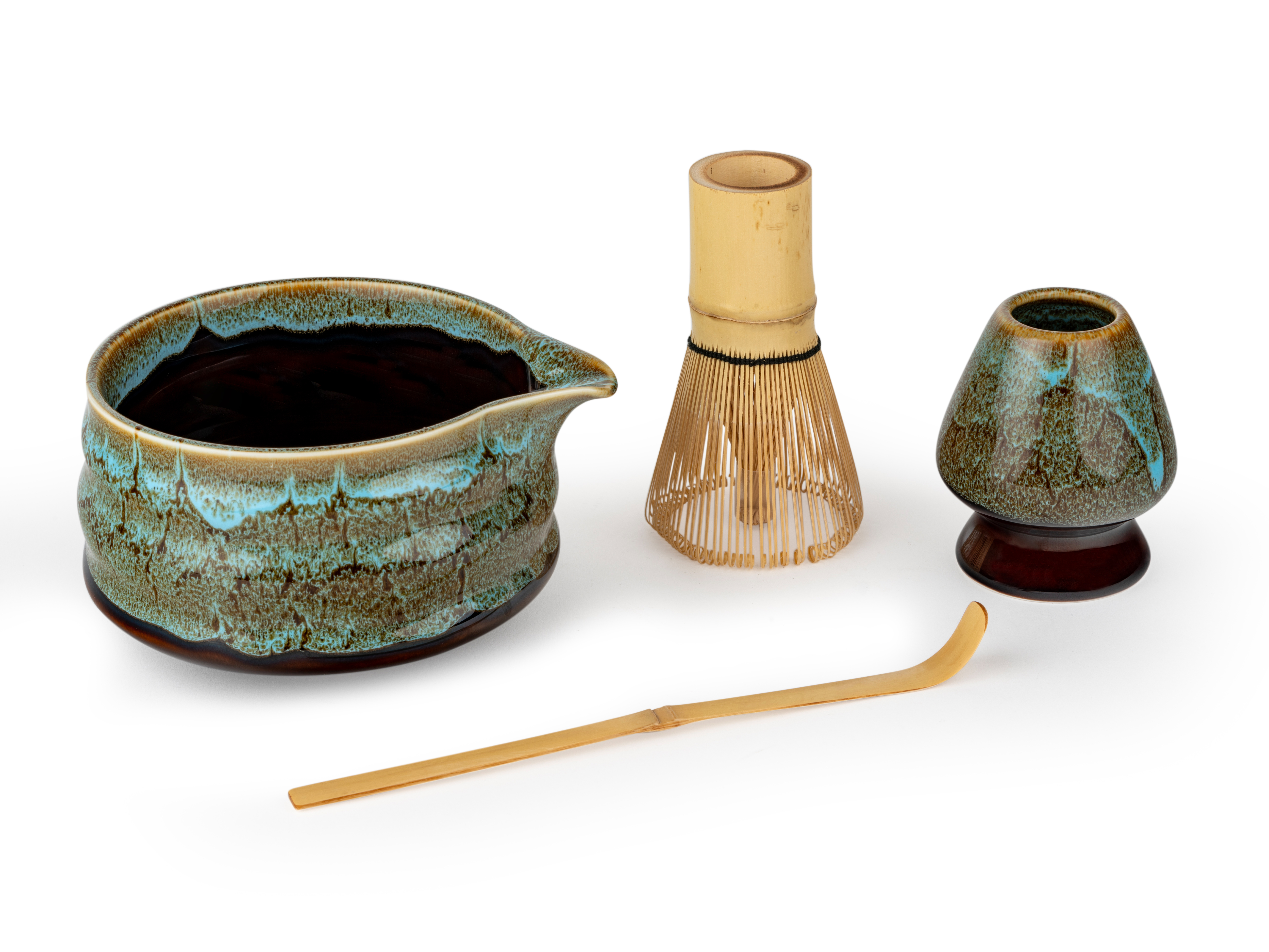 Bredemeijer Matcha-Set Silhouet 450 ml in Farbe blau poliert Bredemeijer Matcha-Set Silhouet 450 ml in Farbe blau poliert, 陶器セット, 釜揚げ, 和風, 緑釉, 茶道具