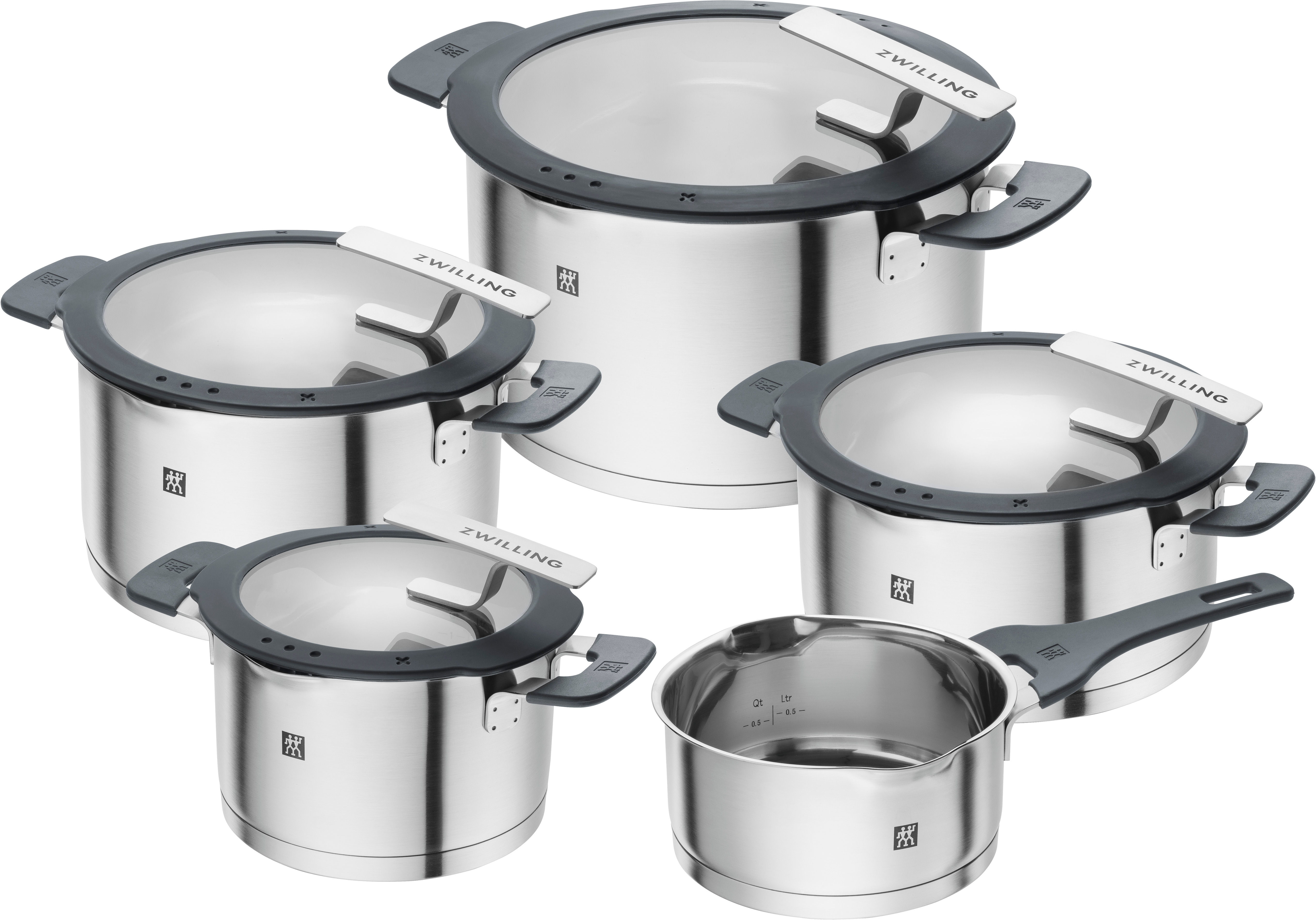 Zwilling Kochtopfset SIMPLIFY 5-teilig in Farbe Edelstahl