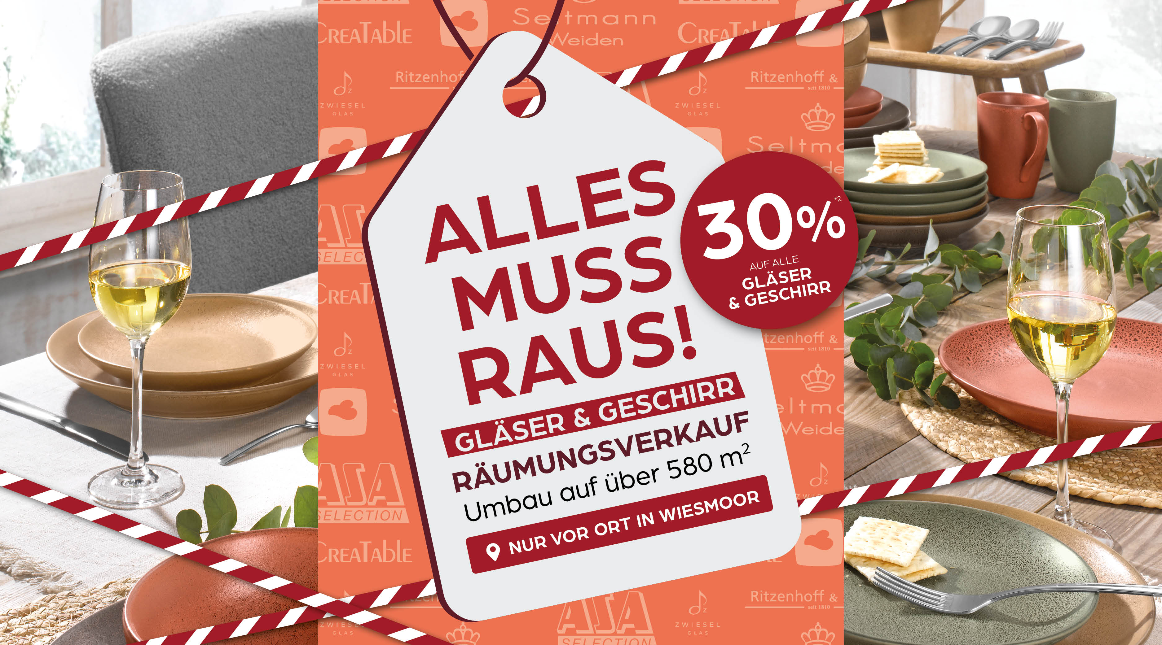 📢 30 % auf Gläser und Geschirr in Wiesmoor Gläser, Geschirr, Küchenset, Tafelgeschirr, Sale