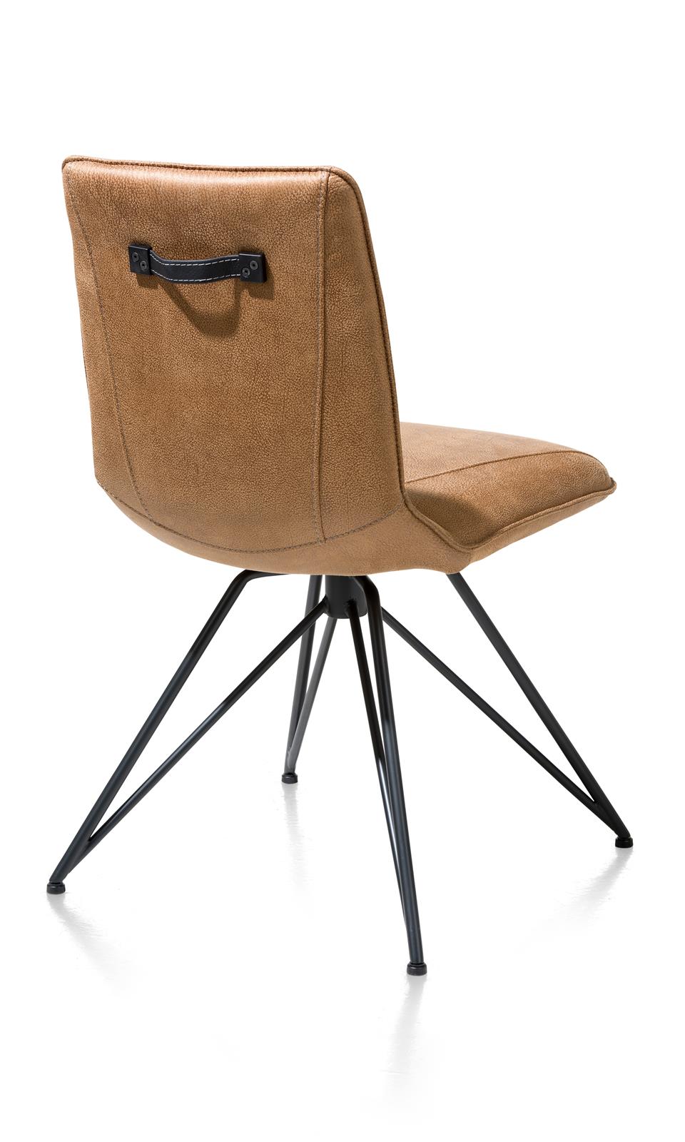 XOOON Stuhl Mac in Stoff cognac