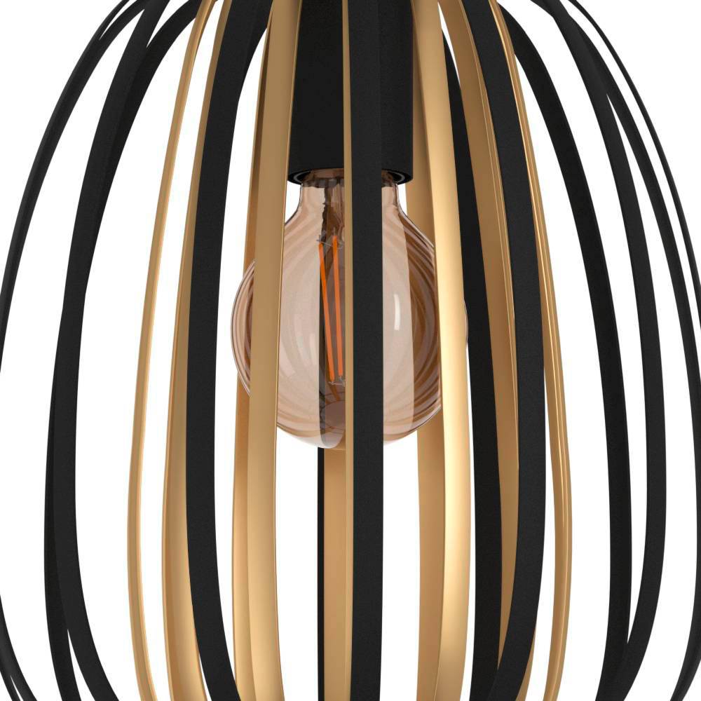 Hängeleuchte ENCINITOS in schwarz, gold