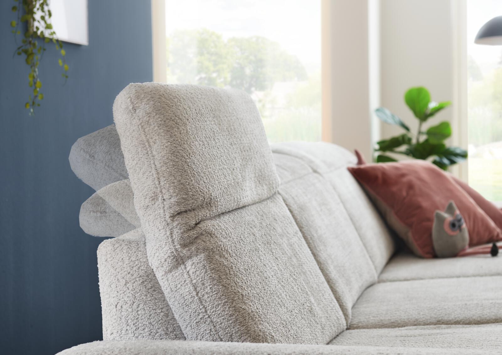 Modulmaster Polstergruppe MM-MP1171 ca. 345x191cm in Stoff Kama silver, Kissen, Dekoration für Zuhause