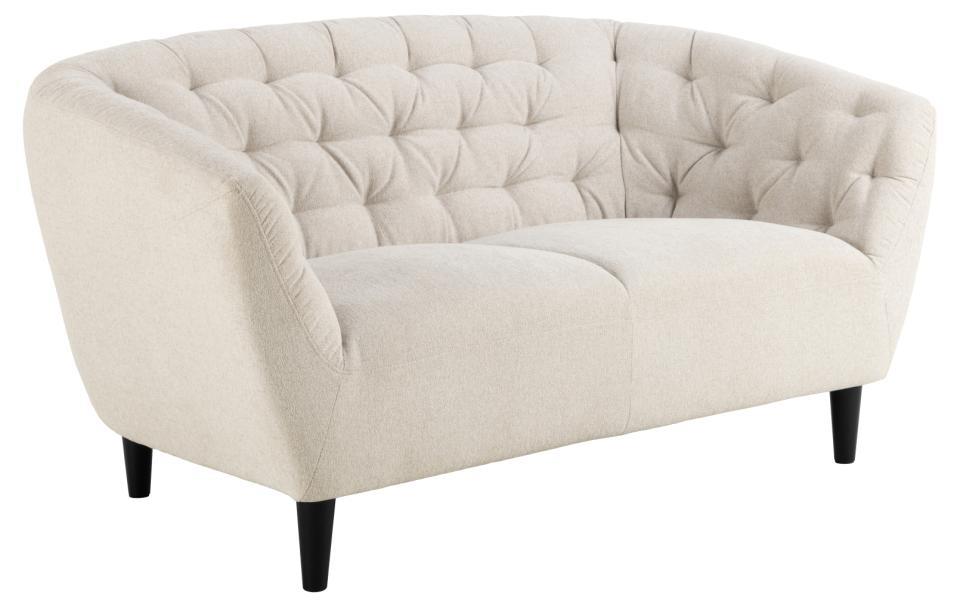Sofa 2-sitzig Ria Beige Sofa RIA in Stoff Juto beige 4