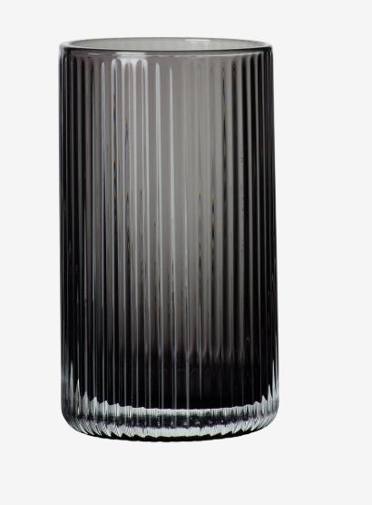 ASA Selection Glas JUNA in Farbe grau glänzend, Krug, Töpferei, Vase, Zylinder