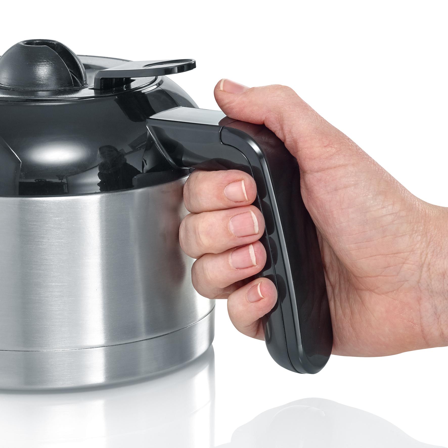 Severin Filterkaffeemaschine KA 4847 in Edelstahl gebürstet/schwarz