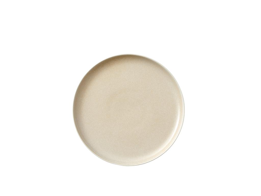 F&H Lunchteller STUDIO ROUND NORTH in Farbe Matte white/Matte sand