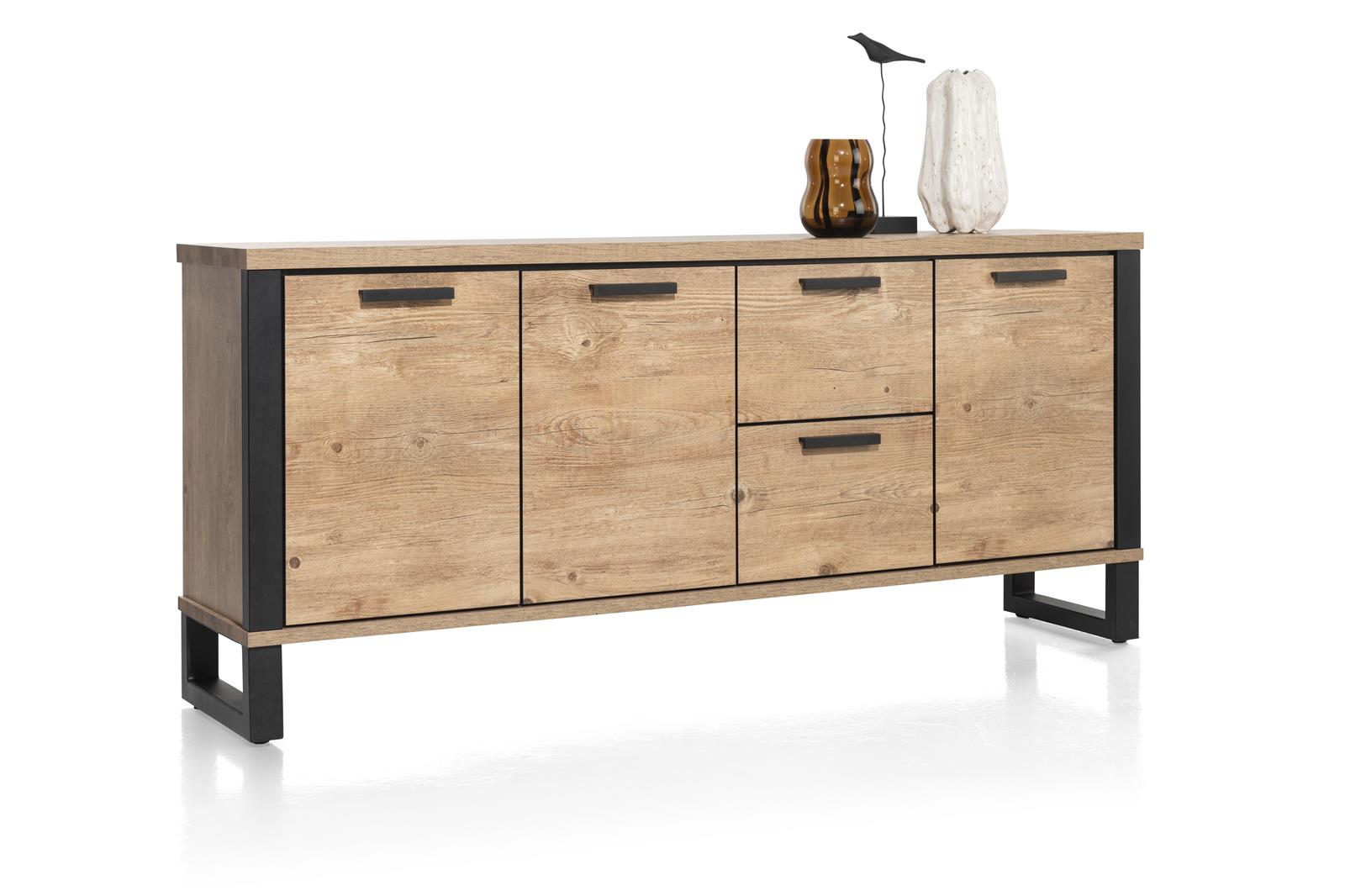 Habufa Sideboard PERTH ca. B190 H85 T42 cm in barnwood, finishing