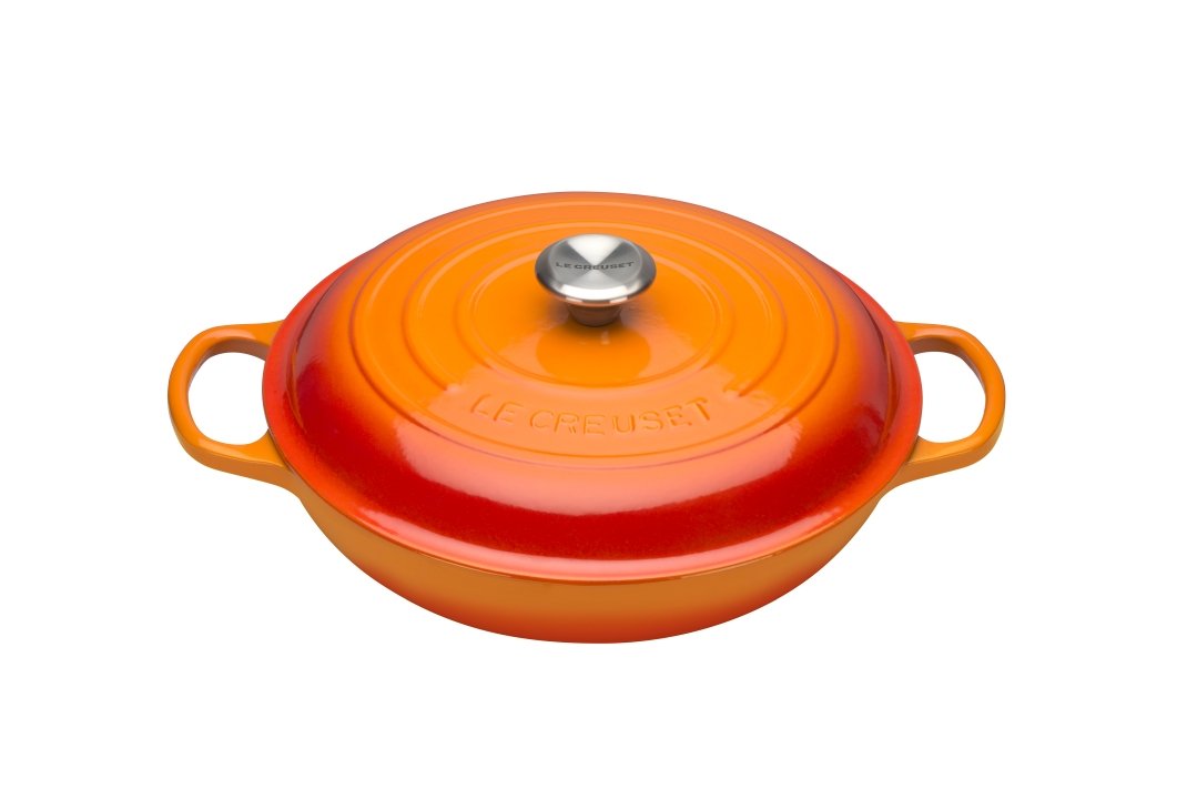 Le Creuset Gourmet-Profitopf Sig 30cm SIG in Farbe Ofenrot/creme Le Creuset Gourmet-Profitopf Ø ca. 30cm Ofenrot / innen creme