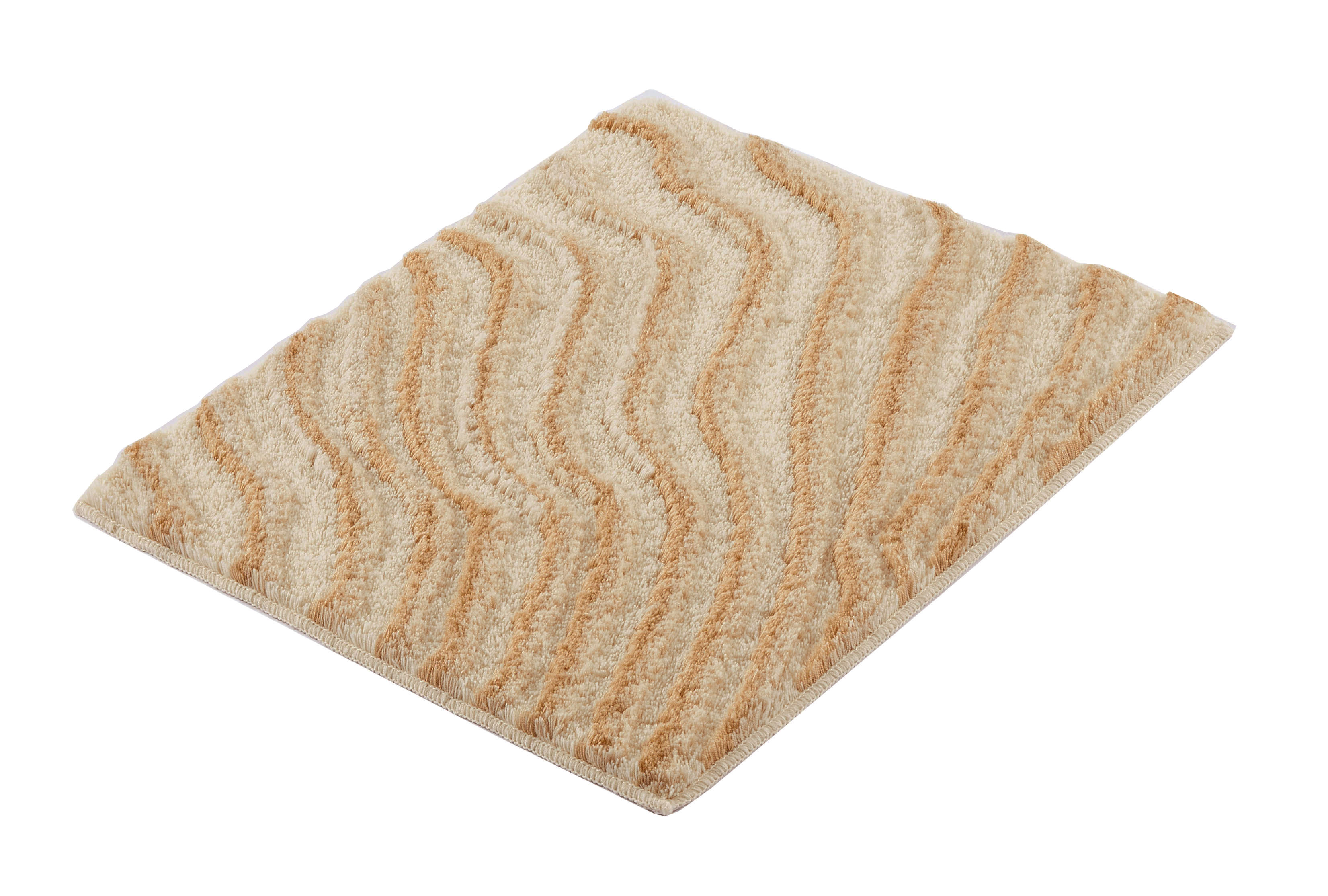 Kleine Wolke Badteppich TERRACE ca. 55x65cm in Farbe Sandbeige