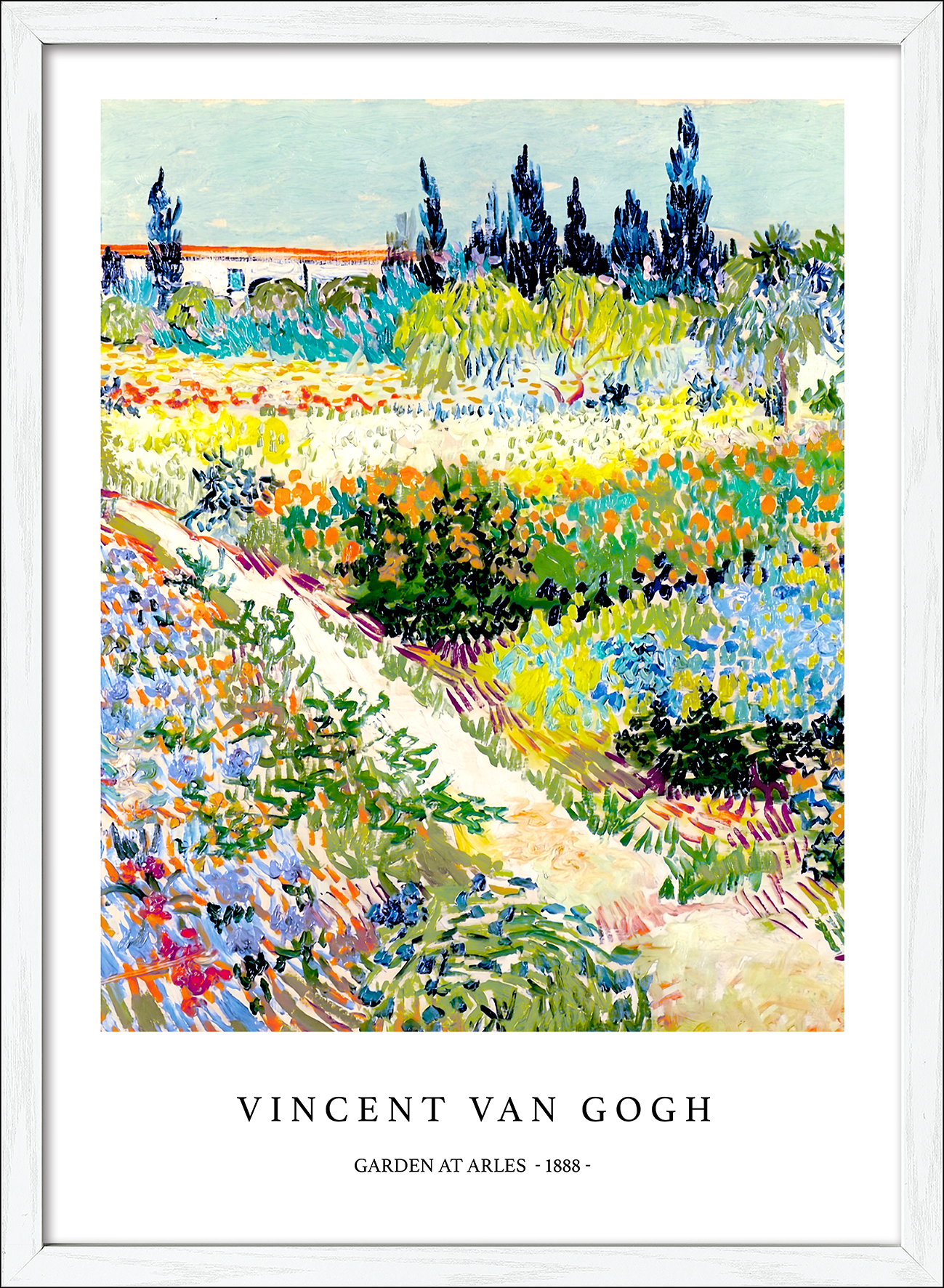 PRO ART Framed-Art Scandic Living 75x55cm Van Gogh Garden At Arles 1888 PRO ART Framed-Art Scandic Living 75x55cm Van Gogh Garden At Arles 1888