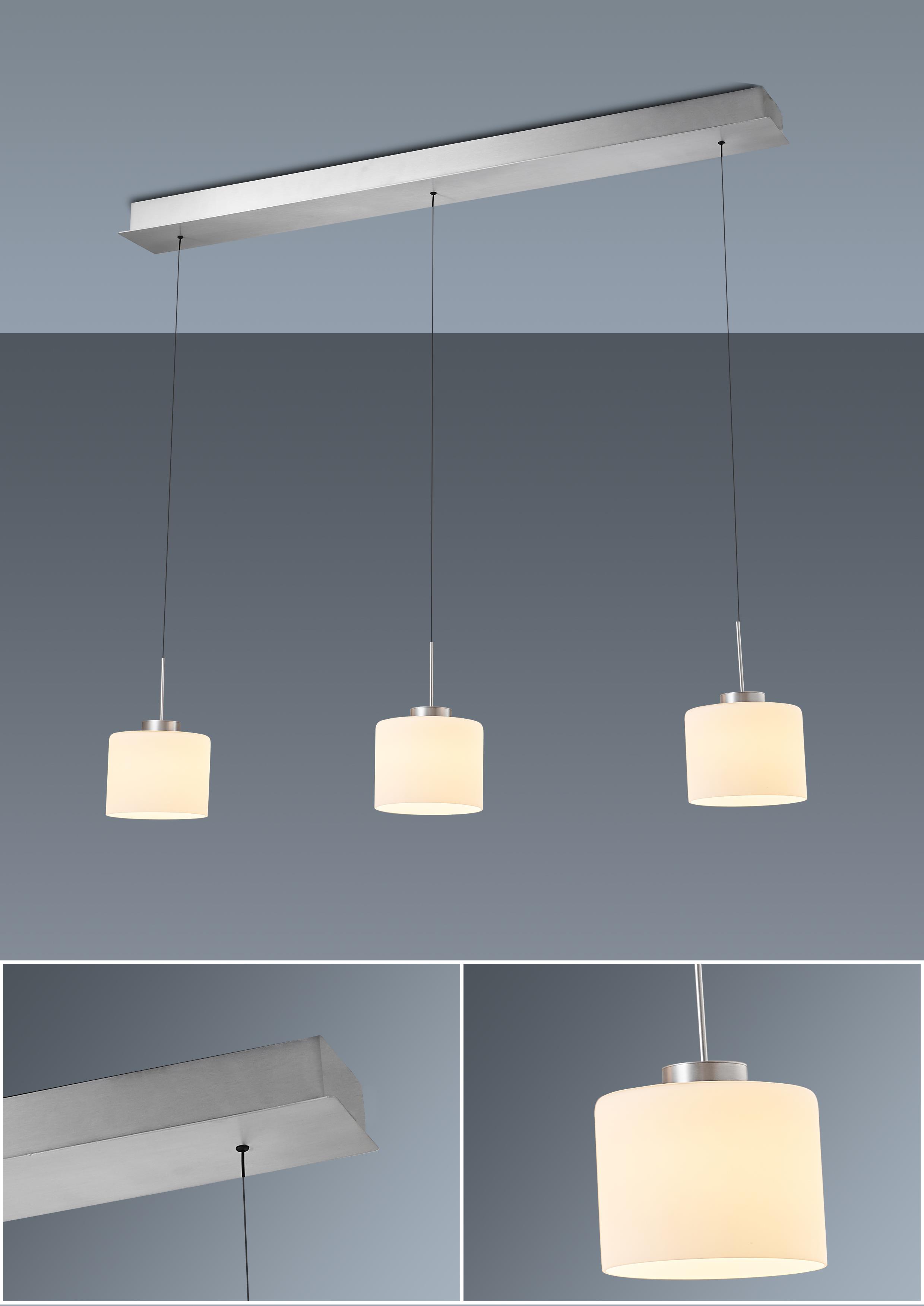 LED-Pendelleuchte ABBY in 36 Aluminium