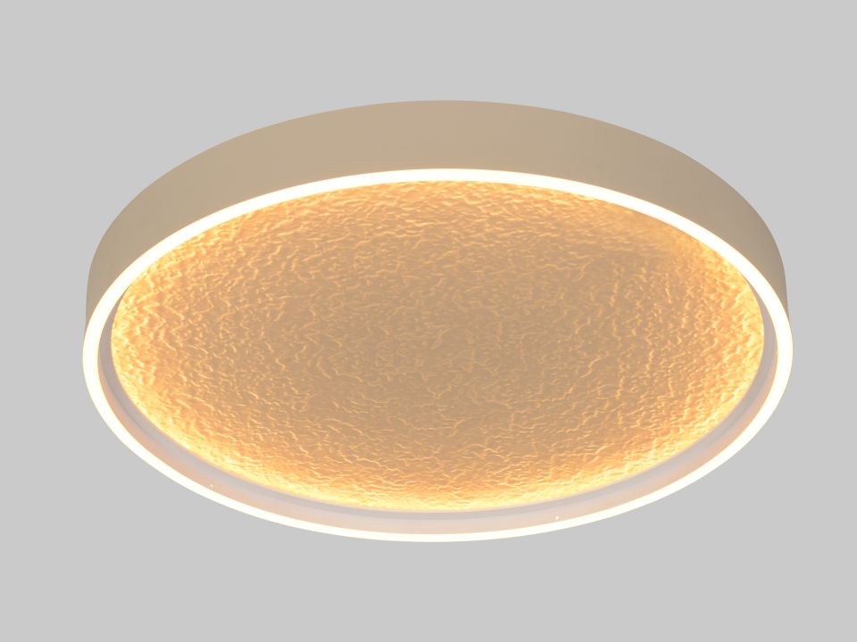 Global Technics Deckenleuchte BORMES in sandfarben, deckenleuchte, LED, rund, warmweiß, modern