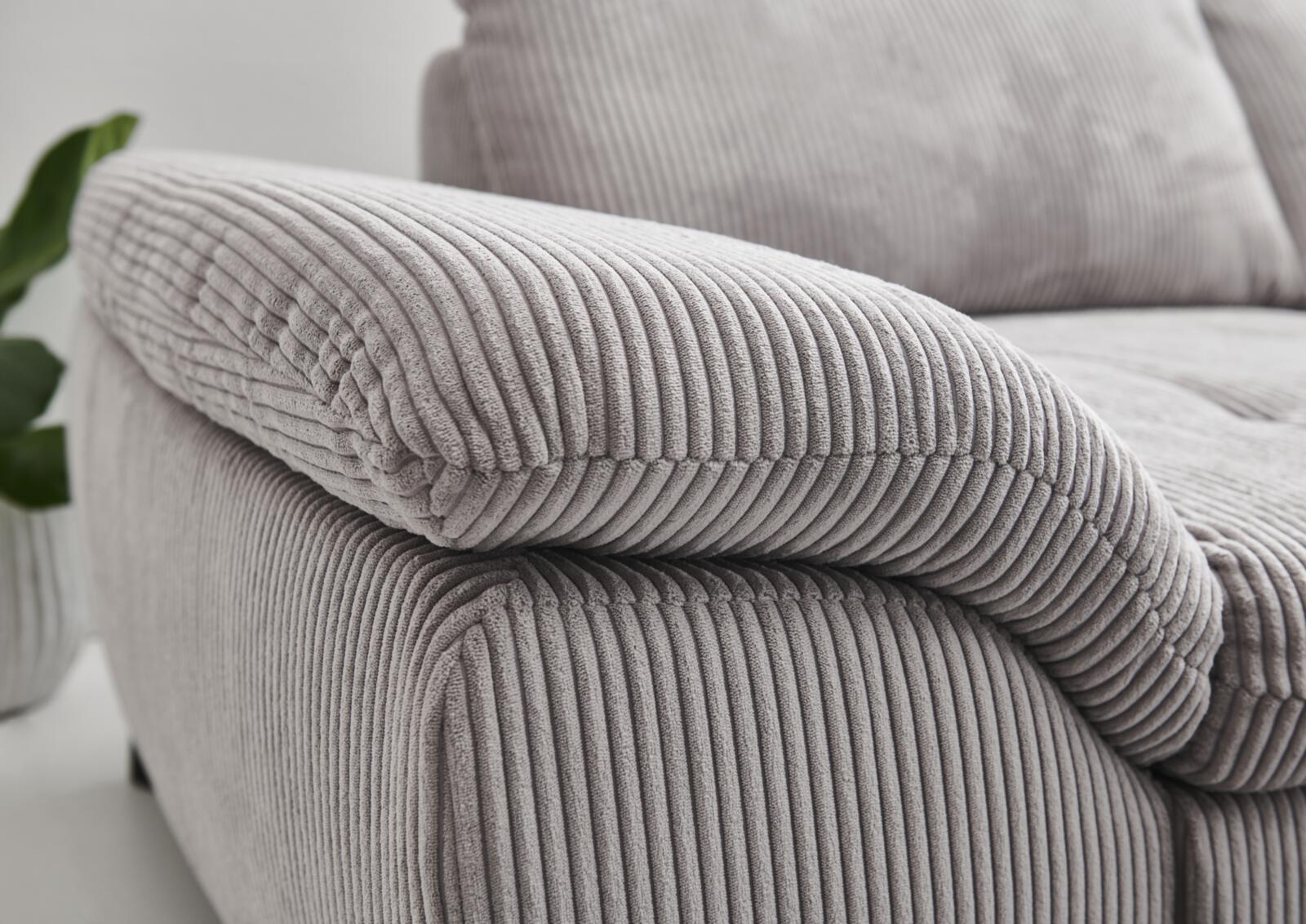 Polstergruppe VS-MP1028 ca. 306x197cm in Stoff Cord grey