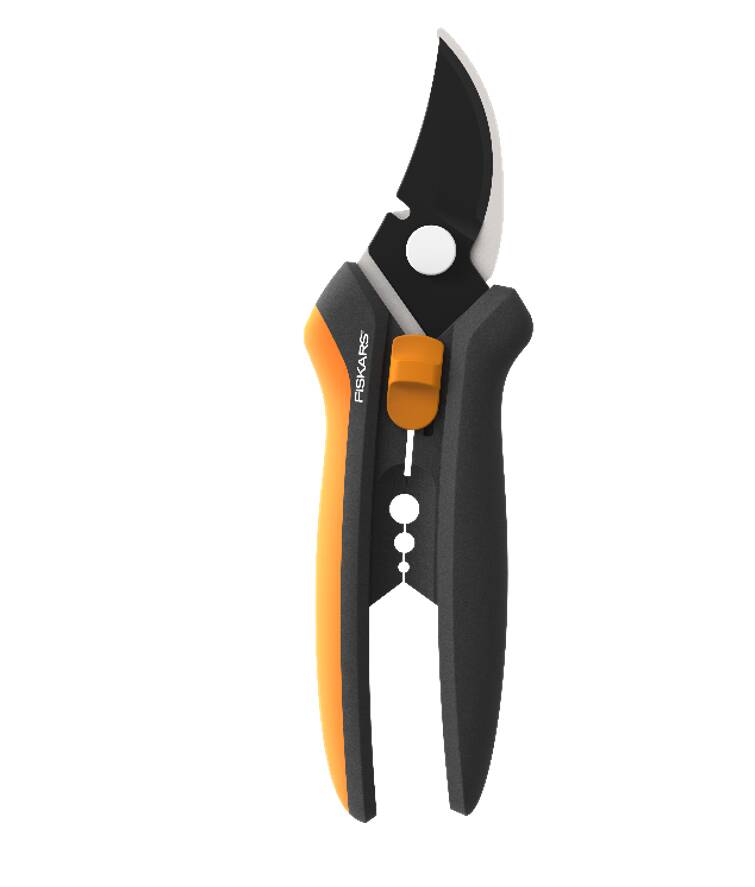 Solid Floristenschere in SP141, Scherenschnitt-Schere, Gartenwerkzeug, Fiskars, Grünpflanzenpflege, Ergonomisch