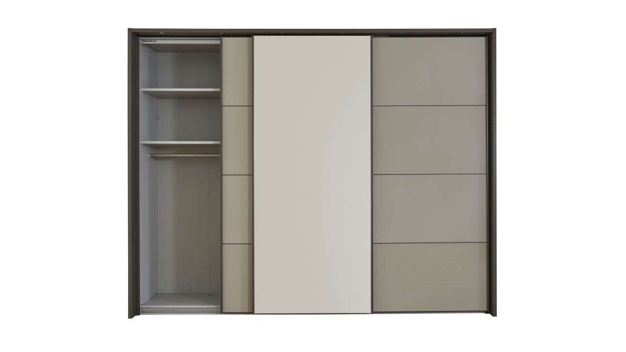 Wiemann Schwebetürenschrank Kos in anthrazit/kieselgrau ca. 250 cm breit
