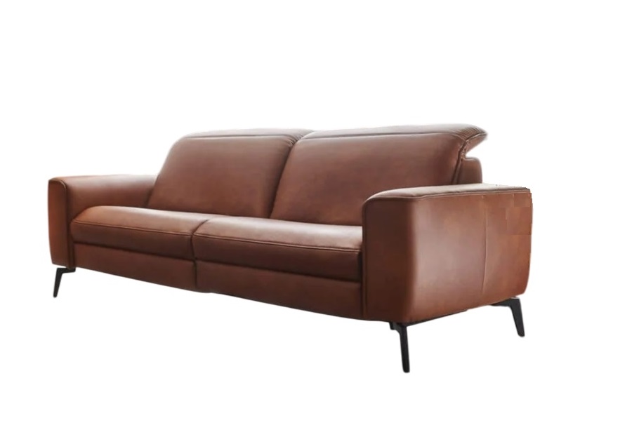 Hukla Sofa 2.5-sitzig HU-PC23005 ca. B192 T105 cm in Leder Cloudy cognac 60 Hukla Sofa 2.5-sitzig HU-PC23005 ca. B192 T105 cm in Leder Cloudy cognac 60, Couch, Mobiliar, Stuhl