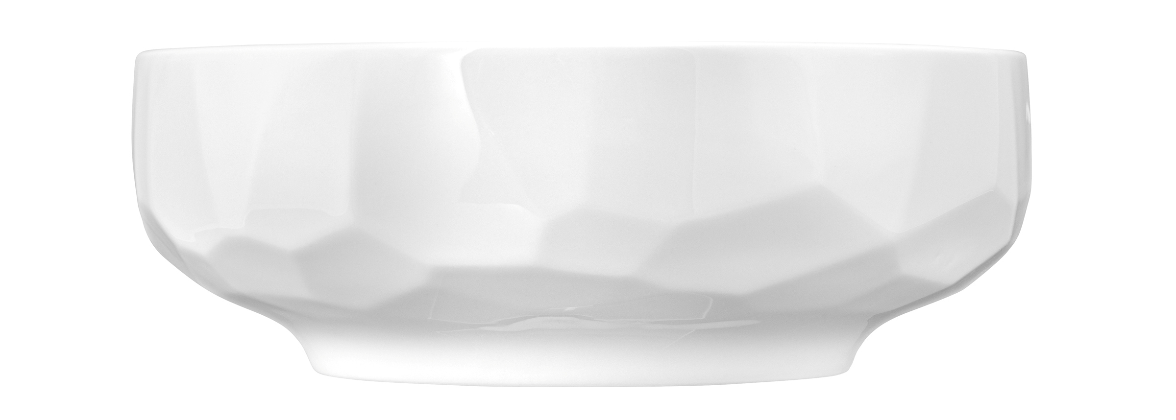 Seltmann Weiden Foodbowl 20cm Sento Paper 3 , Schüssel, Porzellan, weiß, facetten, Oberfläche