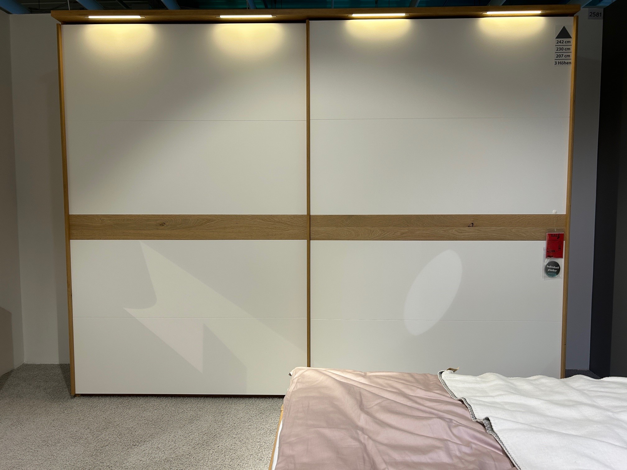 Disselkamp Luxus-Schlafzimmer MODUL MASTER in **1654 Balkeneiche/Lack weiss