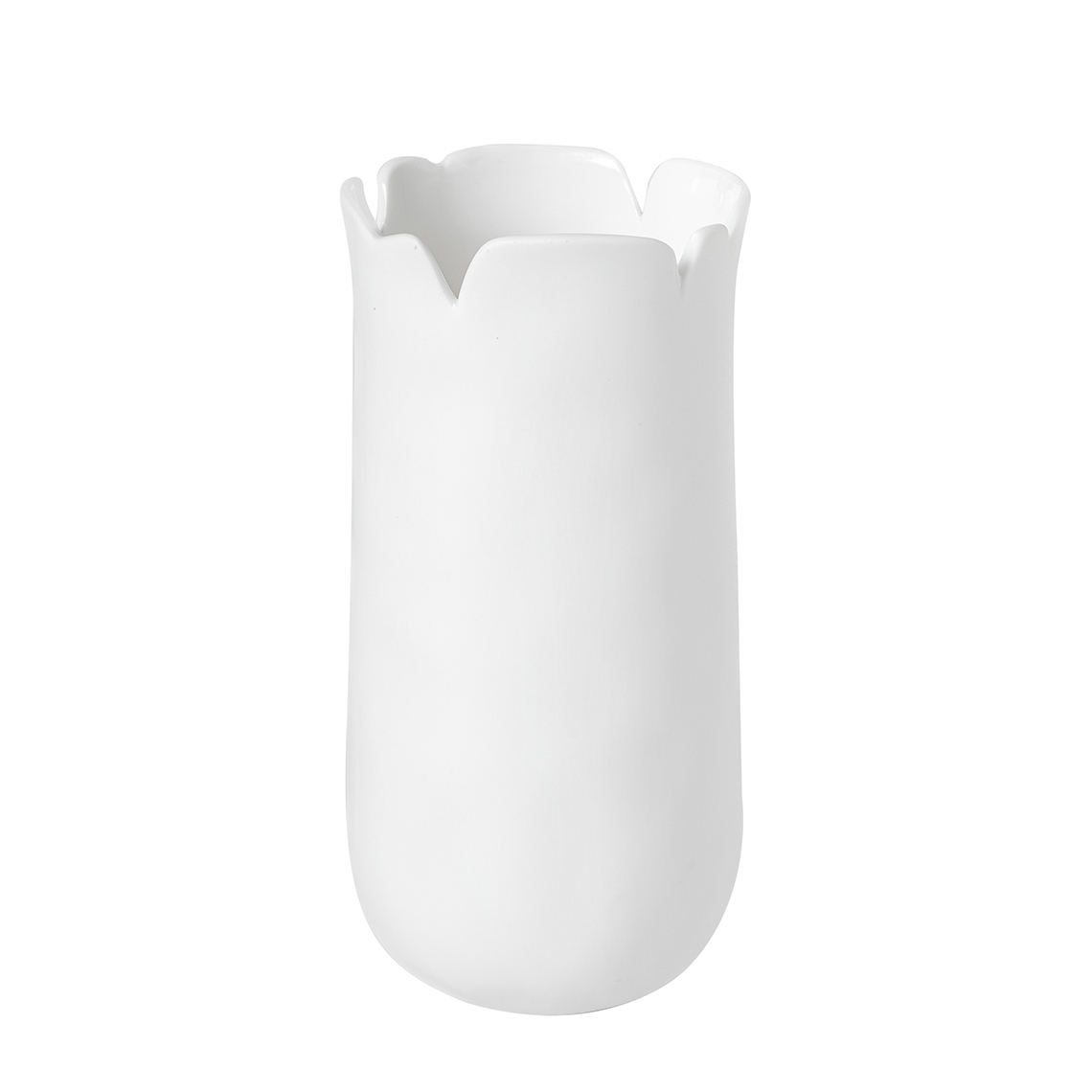 Räder Vase das blühende Leben Lilly in Farbe weiß, Vase, Porzellan, weiß, Blumenkorb, kristallklar