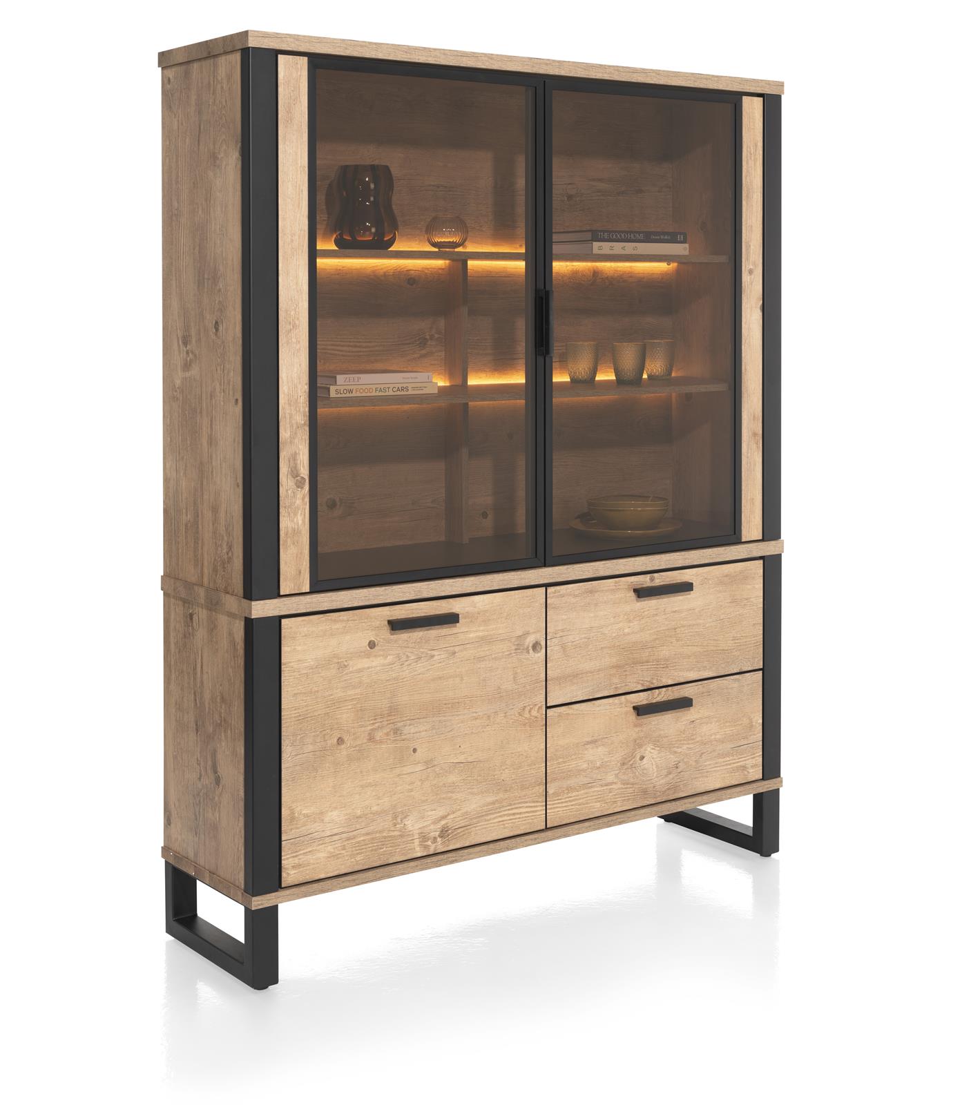 Buffet ca. B150 H195 T42 cm in barnwood, finishing