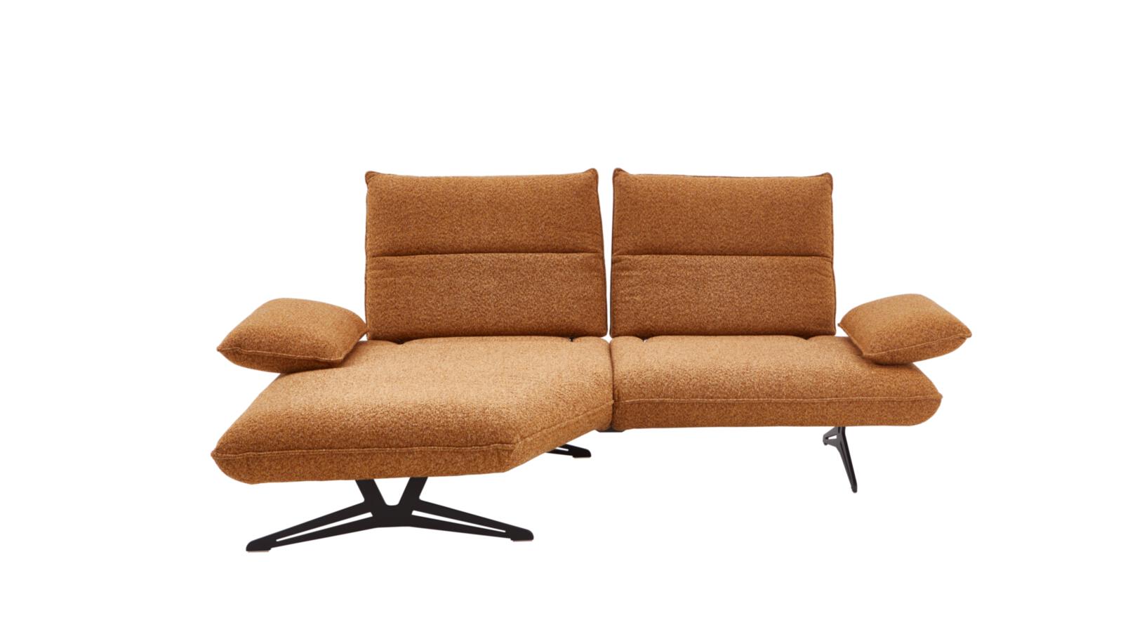Koinor Eckkombination CAIO ca. 160x230 cm in Stoff Intense hellbraun Koinor Eckkombination CAIO ca. 160x230 cm in Stoff Intense hellbraun, sofa, lounger, sectional, orange, stoff