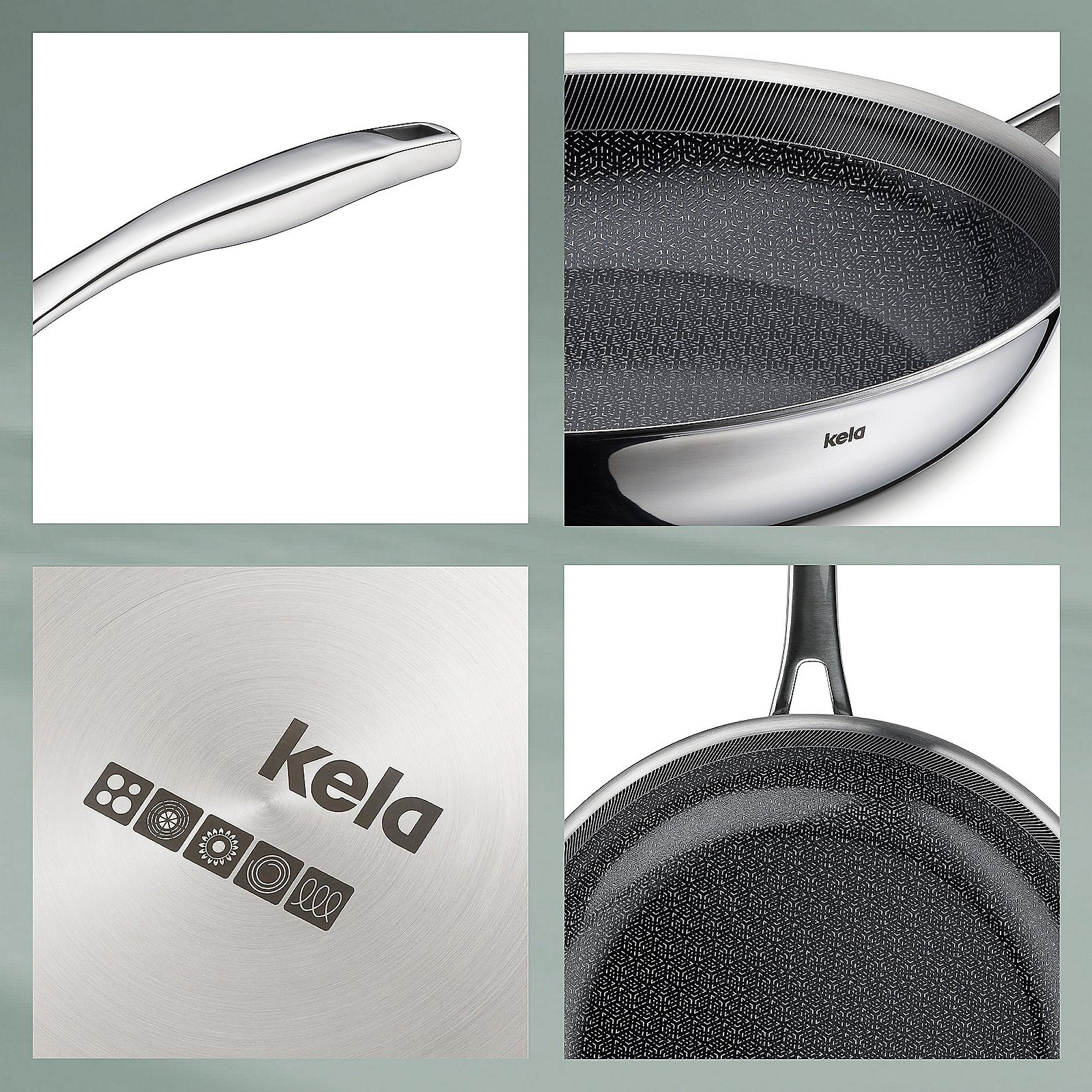 Kela Bratpfanne FLAVORIA in Silber