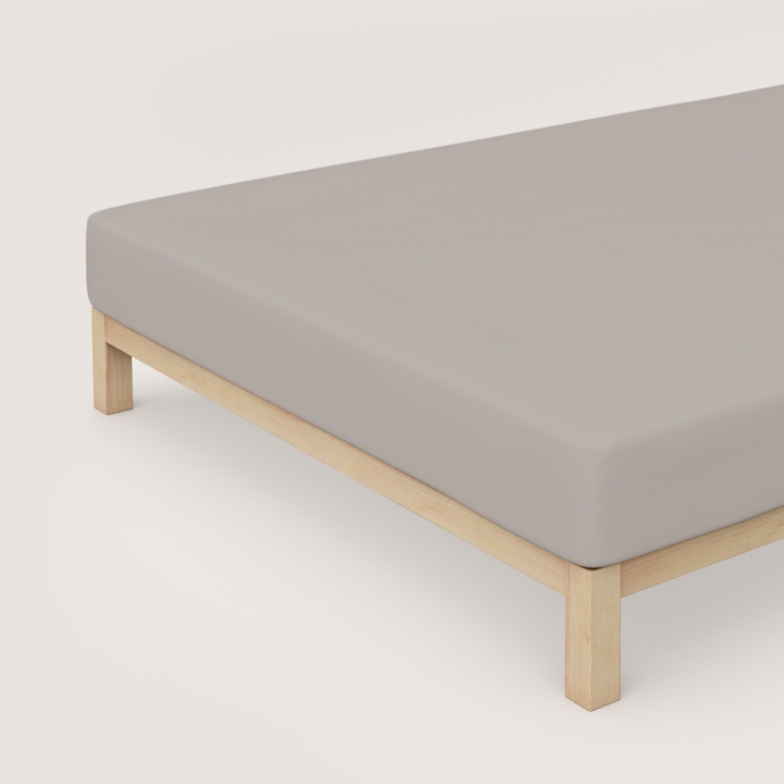 Schlafgut Casual Spannbettlaken ca. 90x190-100x200cm in Farbe Sand Mid